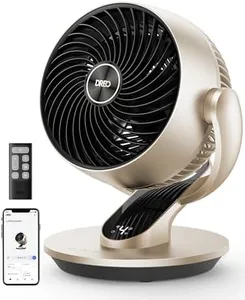 Dreo Smart Desk Fan for Bedroom, 13" Powerful 70 ft Whole Room Air Circulator Fan, 120°+90° Oscillating Fans with Voice Control, 4 Speeds, 5 Modes, 12H Timer Portable Table Fan for Office, Home