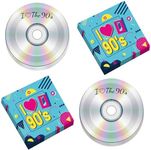 50Pcs 90's Party Paper Plates and Napkins 90's Mix CD Dessert Plates Retro 90s Theme Party Decorations I Love the 90s Tableware Set Serves 25 Guest 1990's Back to the 90's Birthday Party Supplies