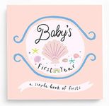 Lucy Darling Baby Memory Book, Themed Baby First Year Book, First 5 Years Journal & Photo Album for Baby Boy/Girl, Keepsake Books, Gender Neutral Memories & Milestone Book, Mom Gift - Beach Babe