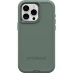 OtterBox iPhone 15 Pro MAX (Only) Defender Series Case - Forest Ranger (Green), screenless, Rugged & Durable, with Port Protection, Includes Holster Clip Kickstand