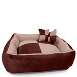 DRILLY Washable Reversible softDog Bed for Small | Medium | Large | Extra Large | XXL | 3XL | 4XL Size Dogs | Cats | Puppy | pet | Rabbit |Cushion Pillow (4XL)