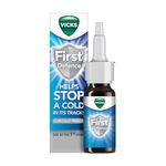 Vicks Nasal Spray For Blocked Nose, First Defence, Relief Of Cough Cold And Flu Like Symptoms, Nose Spray Helps To Inactivate & Remove Cold Viruses, Blocked Nose Relief, Cold Virus Blocker, 15 ml