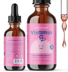 Vitamin C for Kids Immune Support - Zinc for Kids with Elderberry - Kids Vitamin C, Zinc, and Elderberry Liquid Immune Supplement for Kids - Liquid Drops Absorb Faster Than Gummies