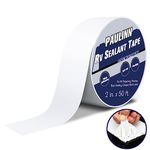 PAULINN RV Roof Sealant Tape, 2 Inch X 50 Foot Natural White Roofing Repair Tape, UV & Weatherproof Roof Seal Tape for RV Camper Trailer Boat Sealing Leak Repair