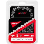 KAKEI 20 Inch Chainsaw Chain 3/8" Pitch, .050" Gauge, 70 Drive Links Fits Echo, Poulan and More- 72LPX70CQ (1 Chain)