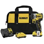 DEWALT 12V MAX XTREME Compact Brushless Screwdriver kit 1/4 in. 15 clutch settings (DCF601F2)