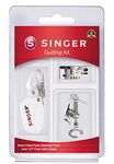 SINGER Quilting Presser Foot Kit | Includes Even Feed Foot, Quarter Inch Foot with Guide & Open Toe Free Motion Foot | Ideal for Precise Quilting & Multiple Layer Sewing | Fits SINGER Sewing Machines