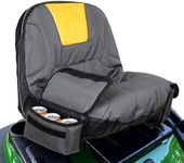 Lawn Mower Seat Cover | Seat Cover for Ride-on Mowers Waterproof with Drink Side Pocket, Seat Cover for Lawn Tractors and Ride-on Mowers Tractor Seat, 600D Oxford Protective Cover Slip Protection