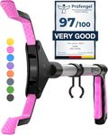 SLAH 32inches Litter Picker Grabber Stick, Helping Hand Grabbers for Disabled, Litter Pickers for Adults Foldable Rotating 360 Degree Reaching Aids (32inch Pink)