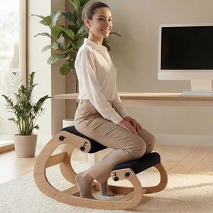 NYPOT Ergonomic Kneeling Chair with Adjustable Seats - Knee Chair for Posture Correction & Kneel Rocking Stool for Desk - Back Pain Relief and Support for Home and Office