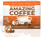 Superfoods Company Amazing Coffee- 12 Natural Superfoods - French Roast - Weight Loss & Brain Boost - Gluten Free, Non-GMO, Sugar Free, Vegan & Keto Friendly [24 Pods] [Cocoa]