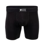 Ejis Pouch mens boxer briefs underwear, moisture wicking, ultra soft breathable, Black (1 Pack), Large