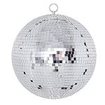 NuLink Disco Ball 8" Disco Ball Decor Hanging Disco Ball for Party Mirror Ball for Big Party Decorations Wedding Home