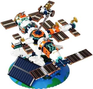 Solar Robot Kit for Kids 8-12, Space Station Building Set, Robotics for Kids Ages 8-12, STEM Building Toys for Boys Age 8-12, Educational Gift for Ages 8 9 10 11 12