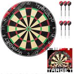 Target Darts Rift Dartboard Set | Steel Tip Dart Board | Includes Two Sets of 17G Darts | Complete Starter Set | Includes 1 Month of DartCounter App