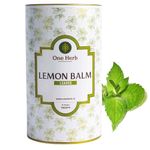 One Herb - Lemon Balm Tea 100g | Relieves Stress & Anxiety | Helps with Insomnia & Improves Sleep Quality | Provides Relief against Menstrual Cramps | Super-herb | Lemon Tea | Loose Leaves