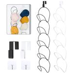 Kinsinder 10pcs Hat Rack Hanger Holder Organiser Baseball Cap Display Storage Rack for Scarves Handbags Towels Clothes Ties Over Door Wall