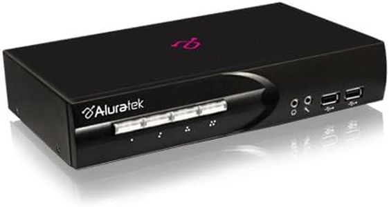 Aluratek AKSUP04D - 4 Port USB 2.0 DVI KVM Switch with Cables