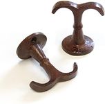 RCH Hardware 8397RST Decorative Coastal Iron Nautical Wall Hook, Matching Screws Included