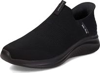 Skechers Men's Ultra Flex 3.0 Smooth Step Sneaker, Black Knit Trim, 8 UK