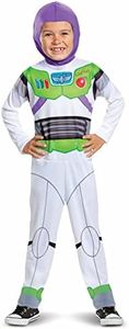 Disney Officiel Toy Story Classic Deguisement Buzz Leclair Enfant, Deguisement Astronaute Enfant Costume Buzz L'éclair, Déguisement Toy Story Enfant Garçon Carnaval Mardi Gras Halloween Anniversaire S
