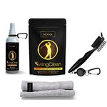 Miana Golf Club Cleaner Accessories Premium Groove Brass Brush Spray Towel Set Cleaning Kit