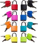 Bekner(8 Pack) Small Padlock with Key for Luggage Lock, Backpack, Gym Locker Lock, Suitcase Lock, Classroom Matching Game and More