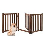 Freestanding Dog Gate-24 Solid Oak 