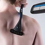 Metablade Back Shaver for Men - Long Handle Back Hair and Body Shavers - Replaceable Ultra Wide Blades, DIY Shave Wet or Dry
