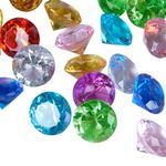 Acrylic Diamond Fake Gems Vase Filler, Babenest 240pcs 3/4 Inch Faux Diamonds Crystals Jewels for Table Scatters Wedding Party Event Arts & Crafts Birthday Decoration Favor (Multicolor)