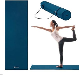 Gaiam Essentials Premium Yoga Mat, Navy, 72" L x 24" W x 6mm Thick