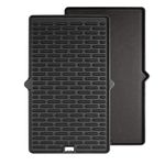7404 Reversible Cast Iron Griddle for Weber Griddle Insert Summit 400/600 Series Gas Grill Summit E670 E450 S470 E450, Grill Accessories for Weber Summit Gold, Black