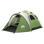 Night Cat Pop Up Tent for 3 4 Man: Waterproof Camping Tent Easy Set Up for Family Festival Camping Picnic in Garden Backyard Park