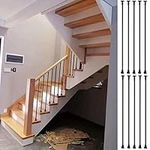 YXXSDP Villa Attic Staircase Balusters Spindles Post, Deck Porch Black Modern Railing Spindle Column, 41 45 49 53 57 59 Inch Tall, Customizable (Color : Pack 10, Size : High 135cm/53in)