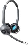 Cisco Headset 562, Wireless Dual On-Ear DECT Headset with Multi-Source Base for US & Canada, Charcoal, 1-Year Limited Liability Warranty (CP-HS-WL-562-M-US=)