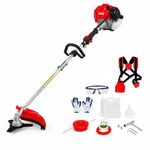 Gas Weed Eater, 52CC 2-Stroke Weed Wacker Gas Powered, 2 in 1 Multi-Functional String/Grass Trimmer, Brush Cutter for Gardening Shipping from USA Fast Arrival