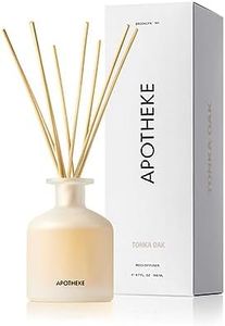 Apotheke Luxury Scented Oil Reed Diffuser for Home (Tonka Oak) - Home Fragrance Diffuser Set with Sticks