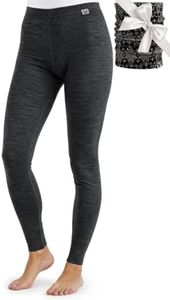 100% Merino Wool Leggings Women - Thermal Underwear Base Layer Pants