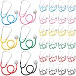 30 Pcs Kids Stethoscope Toy Bulk Nursing Real Working Stethoscope for Children Play Disposable Stethoscope Nurse Party Favors Role Play Cute Doctor Pretend Game Accessory