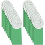 Therwen 30 Pieces Replacement Bags Compatible with ProTeam Vacuum Cleaner Round Micro Filter Paper Bags (10 qt, Compatible with ProTeam 107313)