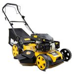 20" / 51cm Petrol Lawn Mower Self-Propelled Recoil 173cc 5HP Wolf 60L Collection Bag 20 inch Lawnmower - 2 Years Warranty