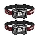 2 Pack of Rechargeable Headlamp, 50