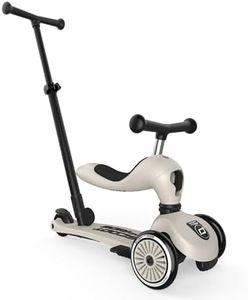 Scoot & Ride 2-in-1 Ride-On & Stand Kids Scooter, Ages 1-5, Highwaykick 1 Push & Go, Ash