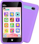MOMILLA Kids Smart Phone Toys for Girls, 3.97” Touchscreen, Dual Cameras with Stickers, 200+ Games & 16GB Storage, Christmas Birthday Gifts for Kids Age 3-10, Educational Mini Toddler Play Phone Toy