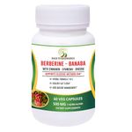 BB Back to Beginnings Complete Wellness Berberine - Banaba With Cinnamon, Gymnema & Ginseng 500 Mg Blend | For Blood Sugar Management | Weight Loss | 1 Pack of 60 Veg Caps