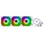 Thermalright Frozen Prism 360 White ARGB CPU Liquid Cooler,Efficient PWM Controlled Pump 3300RPM,3×TL-E12 series PWM Fan,Water Cooling Computer Parts,For AMD AM4/AM5,Intel 1150/1156/1200/1700/2011