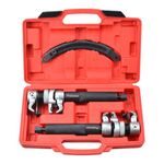 Prokomon Heavy Duty Coil Spring Compressor Tool; 3 Pieces Macpherson Strut Spring Compressor Tool with Jaws and Holder; Max Load 2645 Pounds