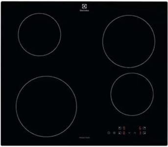 Electrolux Serie 300 Induktionskochfeld mit 4 Brennern, EIB60424CK, SliderTouch-Bedienung, 60 cm, 590 x 520 mm, Schwarz