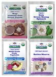 TummyFriendly Foods Certified Organic Porridge Mixes Trial Packs Combo For Little Ones | Organic Sprouted Ragi, Oats, Banana, MultiGrain, Oats, Sathu Maavu | Made of Organic Sprouted Ragi Flour, Organic Sprouted Pulses, Fruit, Vegetables and Nuts | Maximum Possible Nutrition From Real Food | No Sugar, No Salt, No Chemicals, No Pesticides & No GMO | 4 Baby Packs, 50g Each | Shelf Life 9 Month.