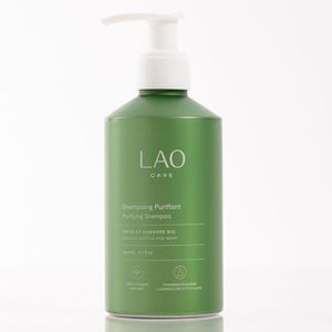 LAO Care - Shampoing Purifiant naturel | Efficacité prouvée sur cheveux gras, pellicules & cuirs chevelus sensibles | Vegan, Certifié Bio, 200ml | Sans sulfates ni silicones | Fabriqué en France